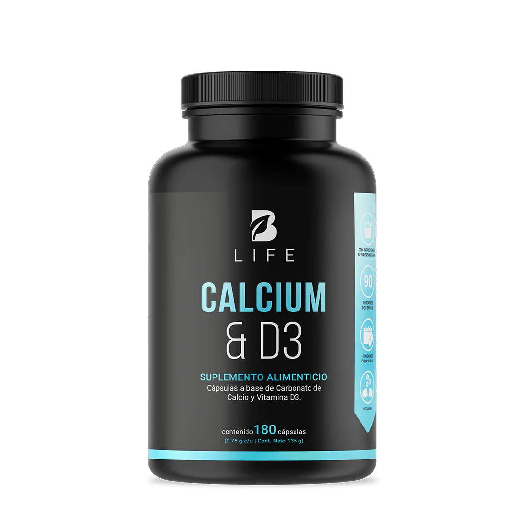 Calcium y D3 180 cápsulas - B LIFE