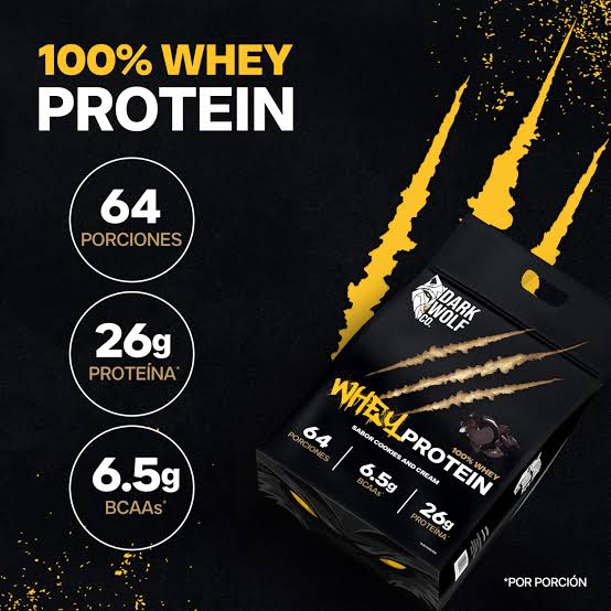 100% whey protein 5 libras-Dark wolf