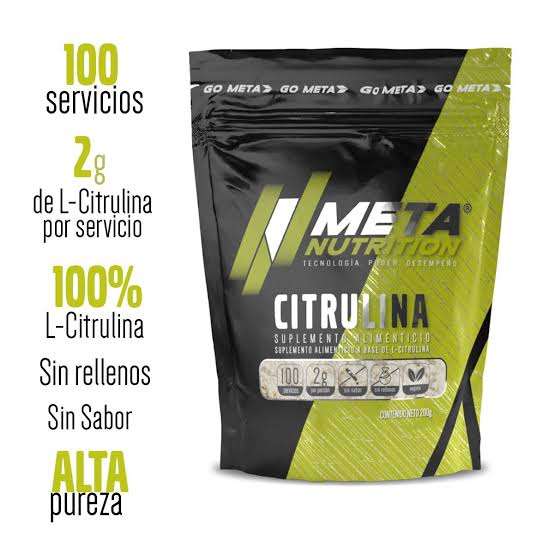 Citrulina 100 servcios-Meta nutrition